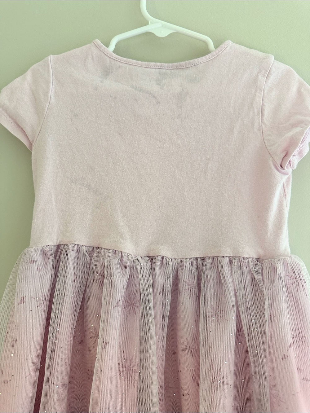 Disney Frozen 2 Anna and Elsa Tulle Dress, Size 5-6T, Pink - Picture 3 of 3